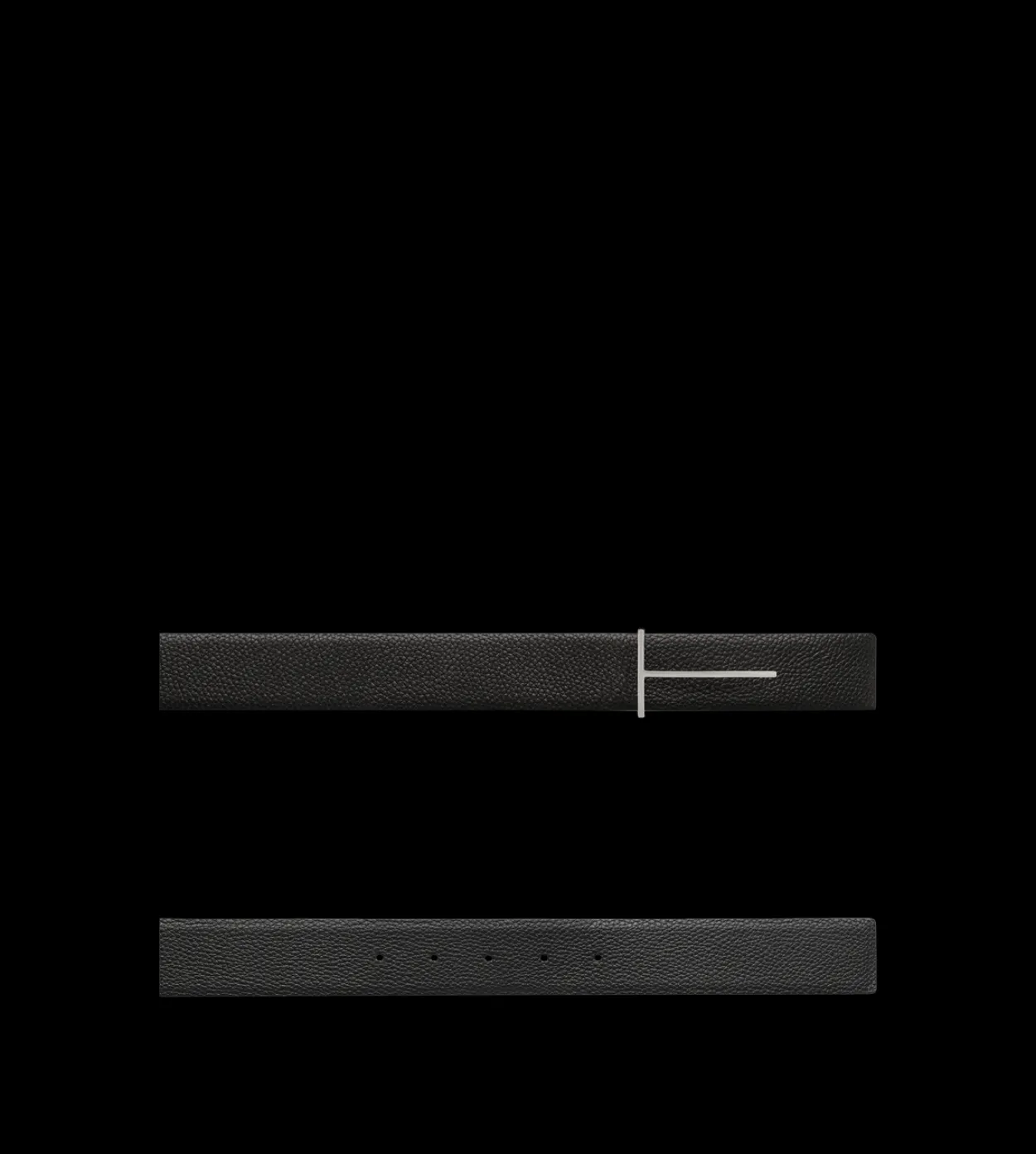 GRAIN LEATHER SLIM T REVERSIBLE BELT