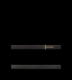 GRAIN LEATHER SLIM T REVERSIBLE BELT