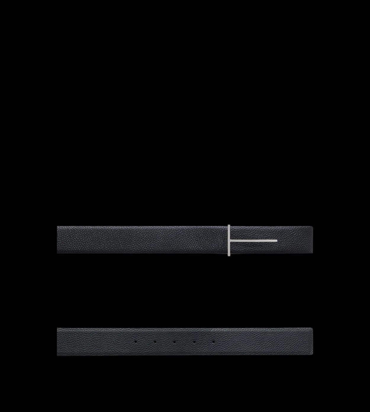 GRAIN LEATHER SLIM T REVERSIBLE BELT