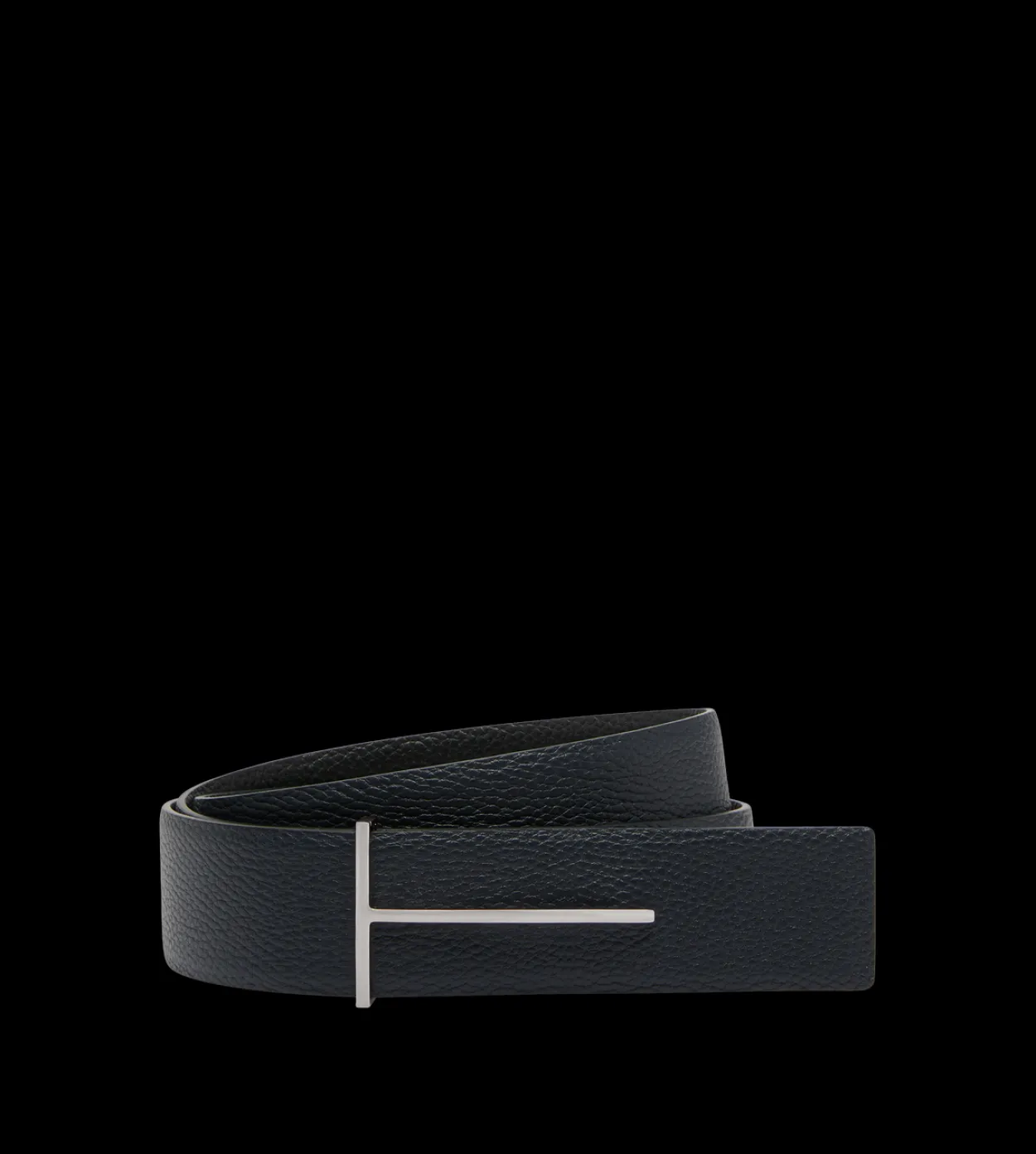 GRAIN LEATHER SLIM T REVERSIBLE BELT
