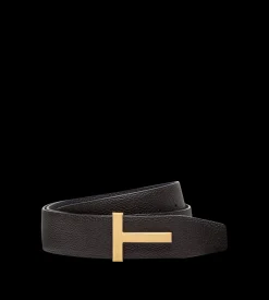 GRAIN LEATHER T ICON BELT