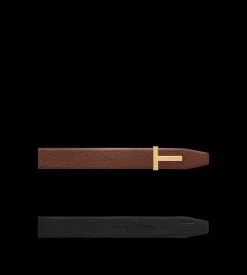 GRAIN LEATHER T ICON BELT