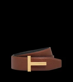 GRAIN LEATHER T ICON BELT