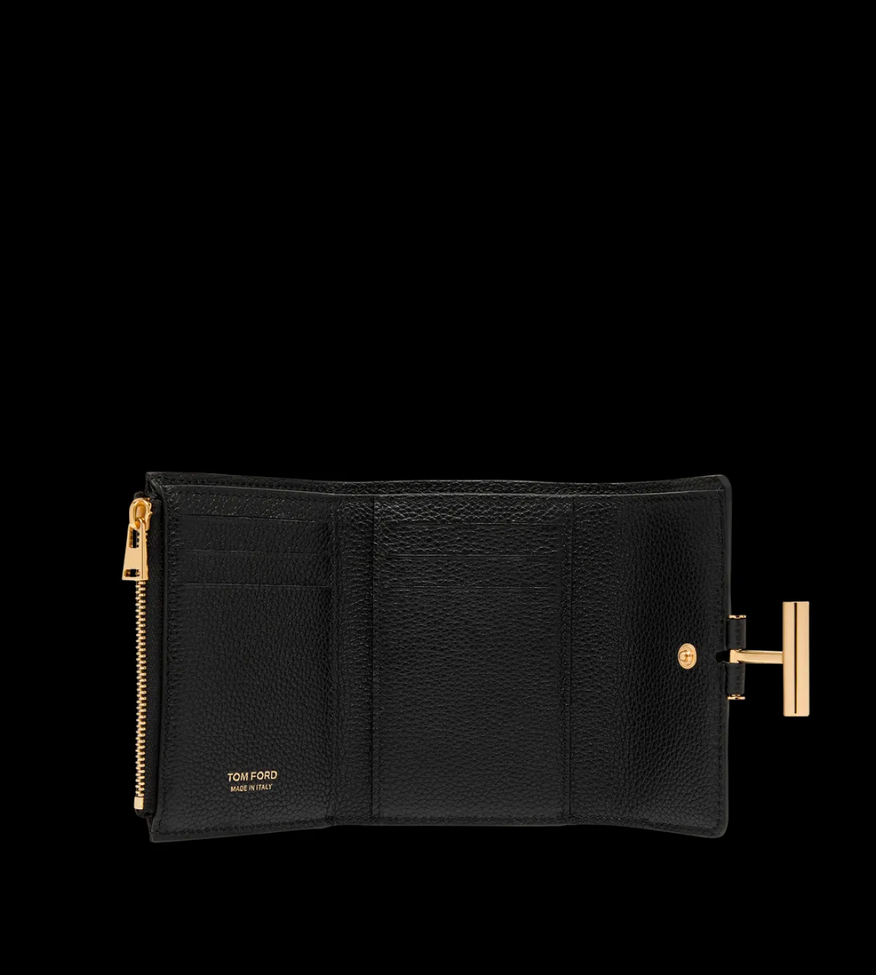 GRAIN LEATHER TARA COMPACT WALLET