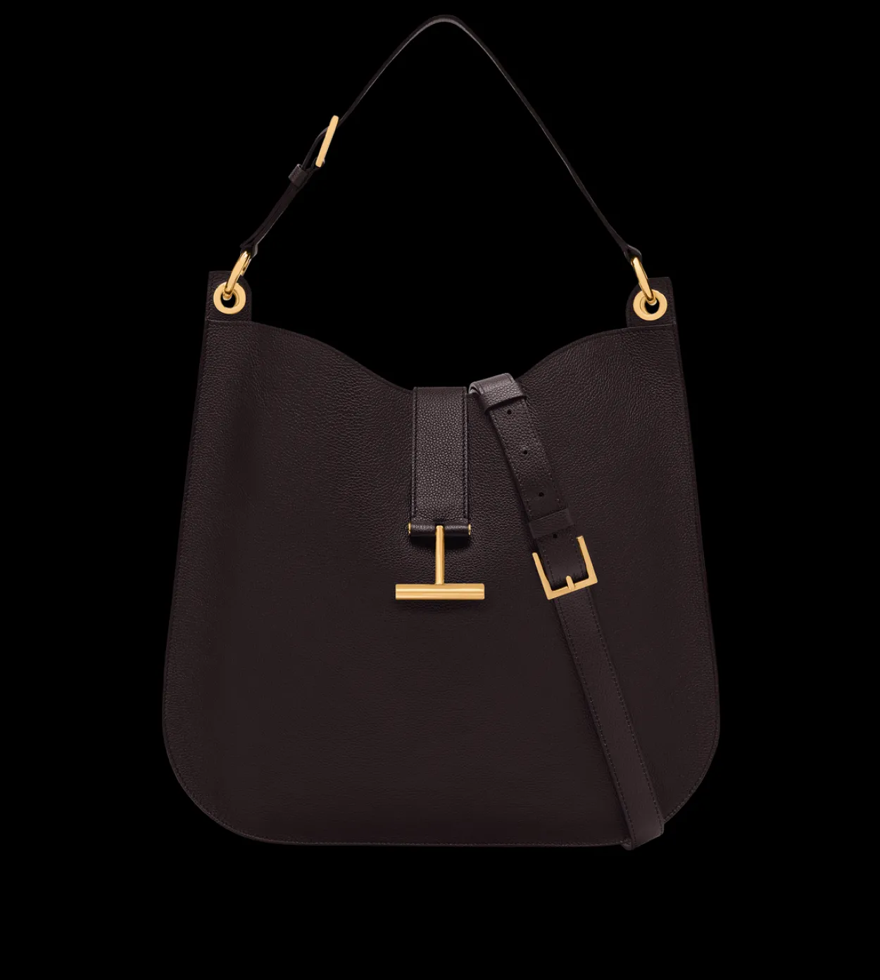 GRAIN LEATHER TARA LARGE CROSSBODY