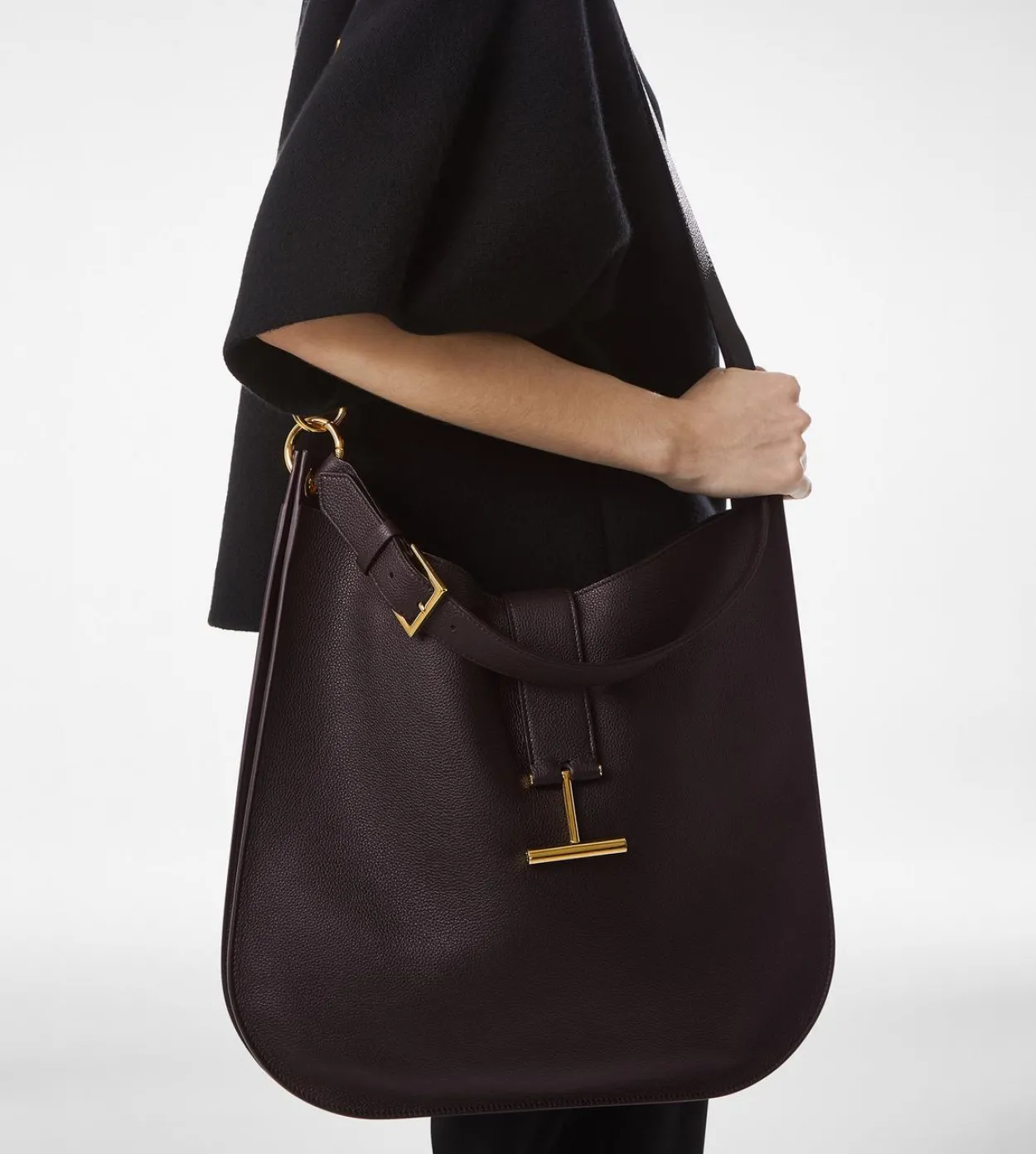 GRAIN LEATHER TARA LARGE CROSSBODY
