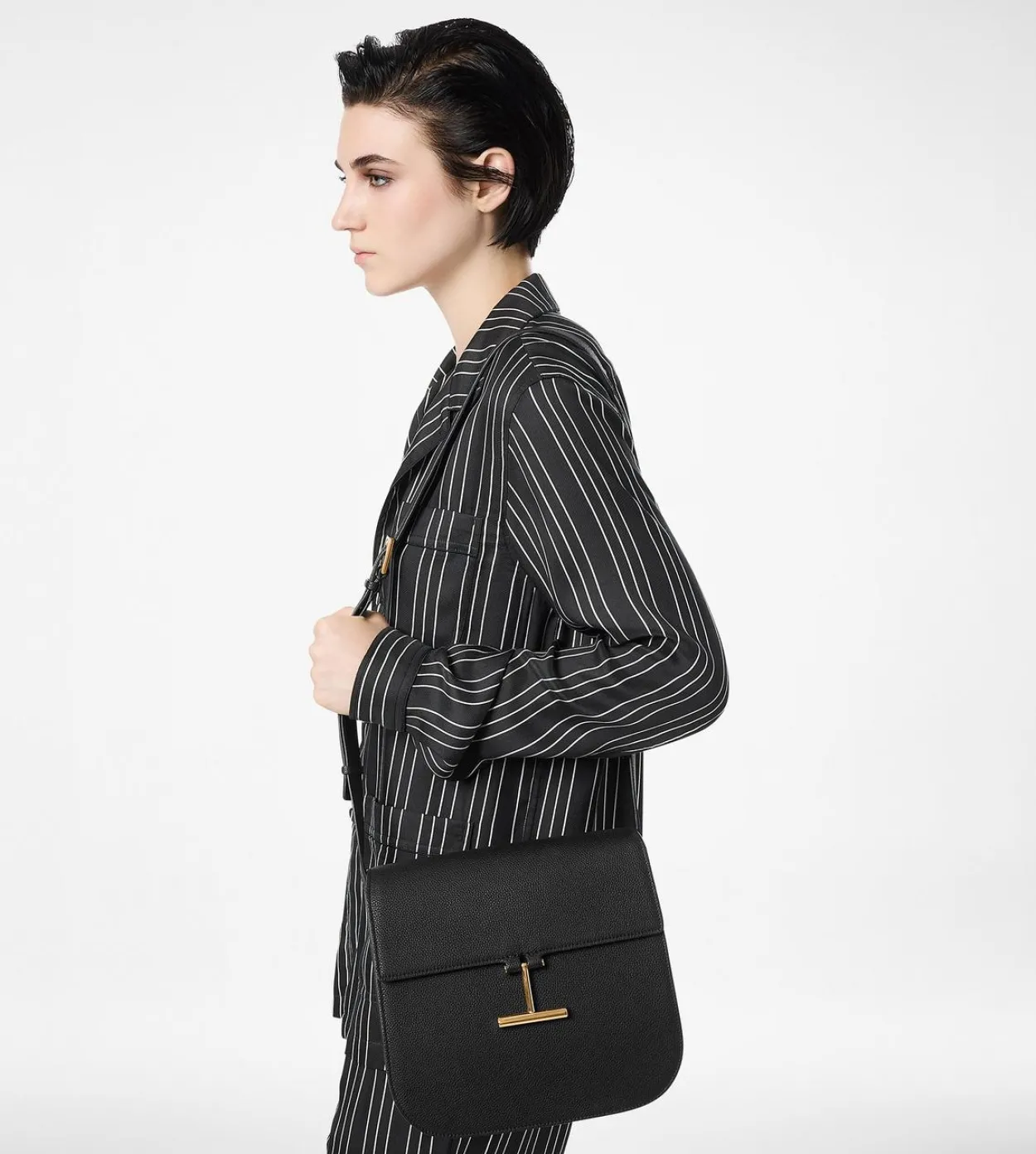 GRAIN LEATHER TARA MEDIUM CROSSBODY