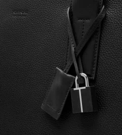 GRAIN LEATHER T-LINE EAST-WEST TOTE