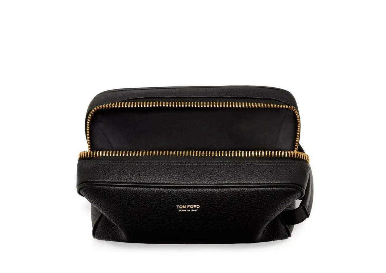 GRAIN LEATHER TOILETRY BAG