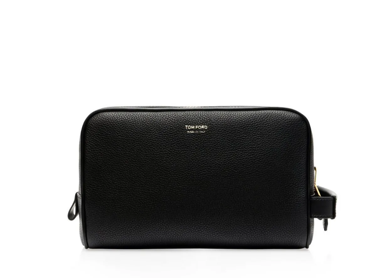 GRAIN LEATHER TOILETRY BAG