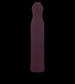 HALTERNECK EVENING DRESS WITH CUT OUT