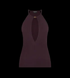 HALTERNECK TOP WITH CUT OUT