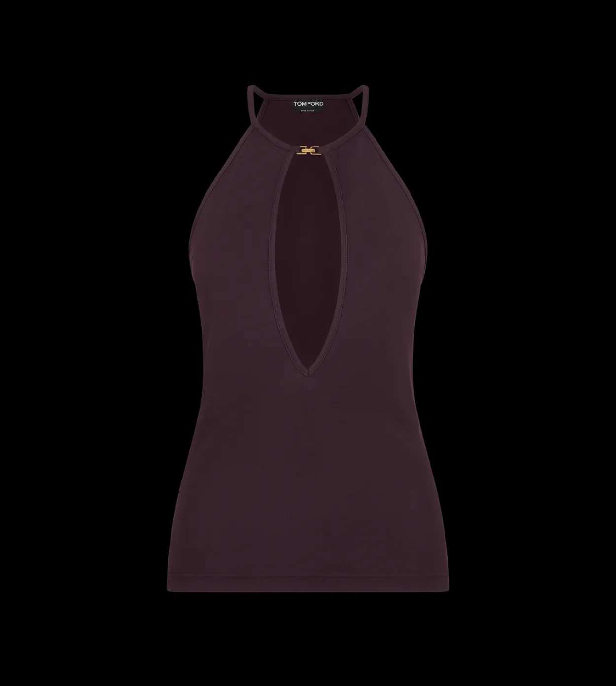 HALTERNECK TOP WITH CUT OUT