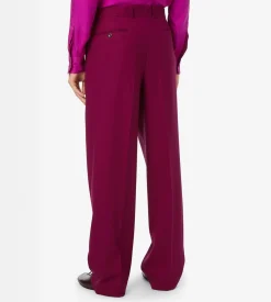 HIGH TWIST TWILL DOUBLE PLEAT PANT