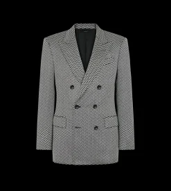 JACQUARD GEOMETRIC DESIGN JACKET