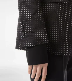 JACQUARD POLKA DOT DUCHESSE SINGLE BREASTED JACKET
