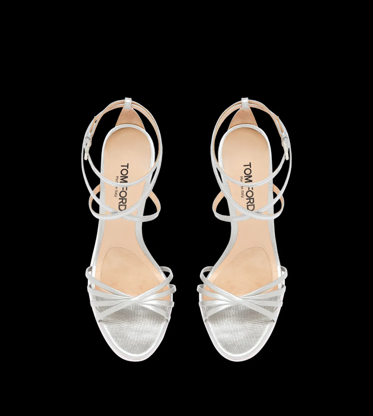 LAMINATED PRINTED LIZARD IDA SANDAL