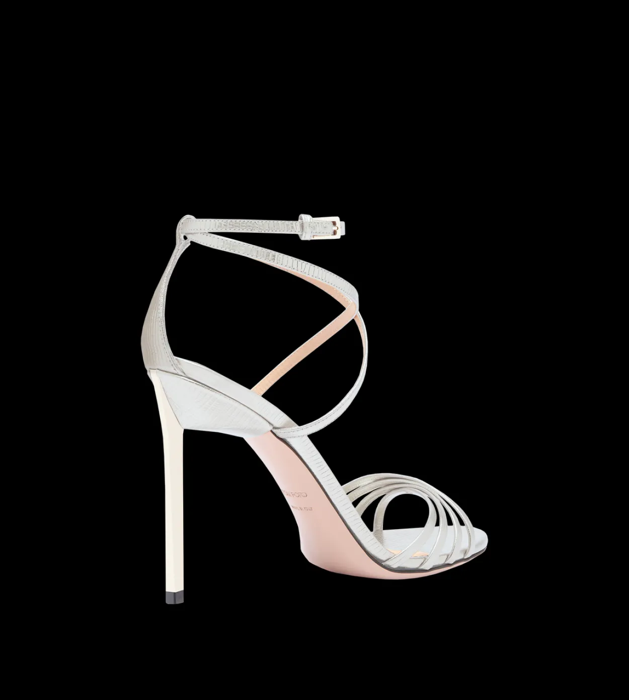 LAMINATED PRINTED LIZARD IDA SANDAL