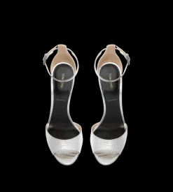 LAMINATED PRINTED TEJUS SPIRE ANKLE STRAP SANDAL