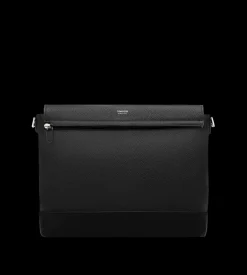 LEATHER AND SUEDE CHIC SPORT FLAP MESSENGER