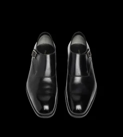 LEATHER EDGAR SINGLE MONK STRAP