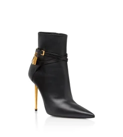 LEATHER PADLOCK ANKLE BOOT