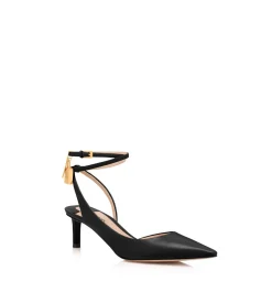 LEATHER PADLOCK SLINGBACK