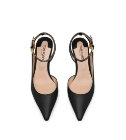 LEATHER PADLOCK SLINGBACK