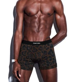 LEOPARD COTTON BOXER BRIEFS