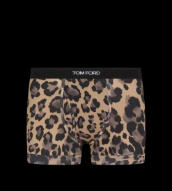 LEOPARD COTTON BOXER BRIEFS