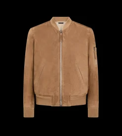 LIGHT SUEDE BOMBER
