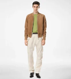 LIGHT SUEDE BOMBER