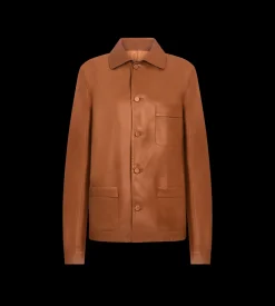 LIGHTWEIGHT LEATHER PAJAMA SHIRT