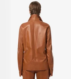 LIGHTWEIGHT LEATHER PAJAMA SHIRT