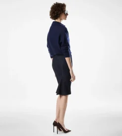 LONG SLEEVE CASHMERE SILK POLO