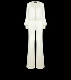 LONG SLEEVE GATHERED JUMPSUIT