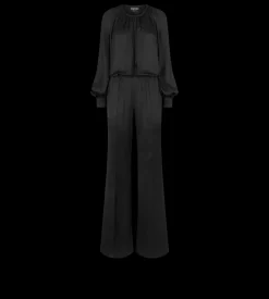 LONG SLEEVE GATHERED JUMPSUIT