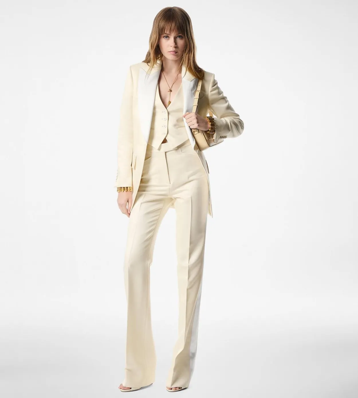 LUSTROUS BARATHEA SILK BLEND "BIANCA" SINGLE BREASTED TUXEDO JACKET