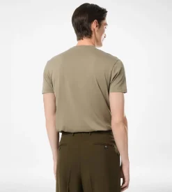 LYOCELL COTTON CREW NECK T-SHIRT