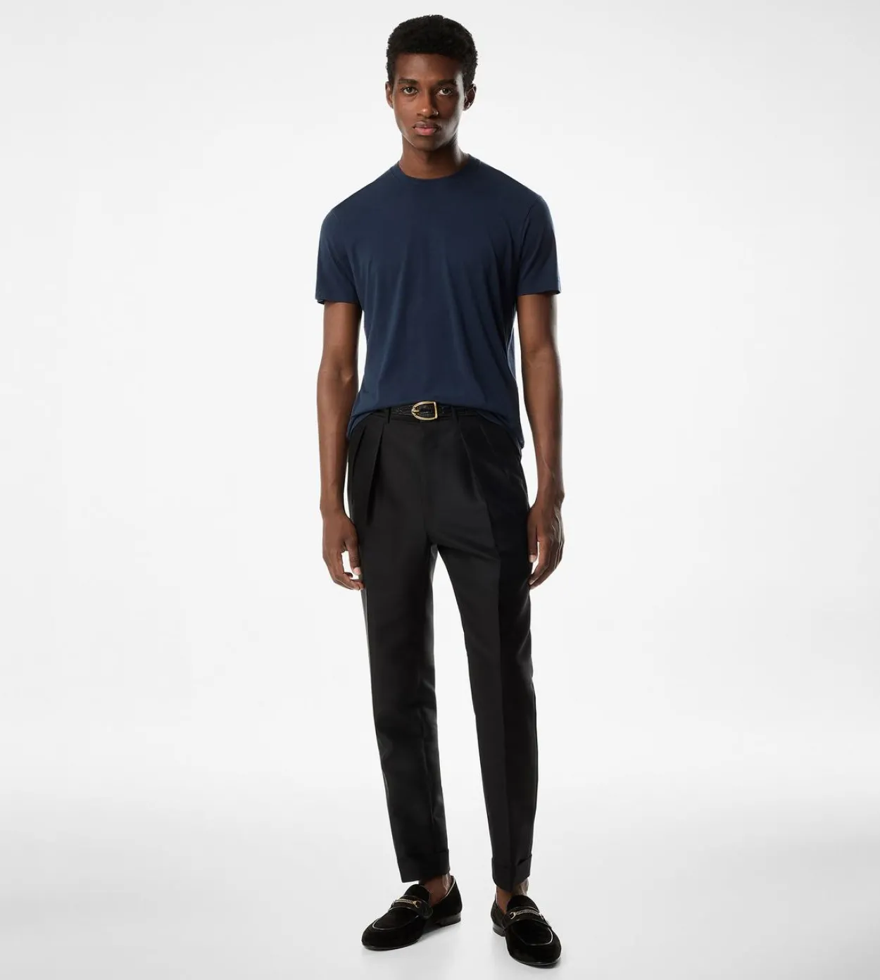 LYOCELL COTTON CREW T-SHIRT