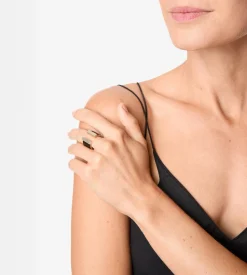 MATTE LACQUERED BRASS FERA OPEN RING