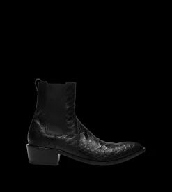MATTE PRINTED PYTHON CHELSEA BOOT