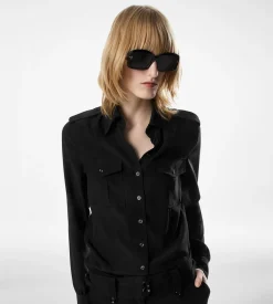 MILITARY SHIRT WITH FRONT POCKETS