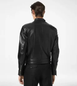 NAPPA GRAIN LEATHER BIKER