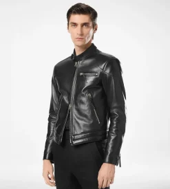 NAPPA GRAIN LEATHER BIKER