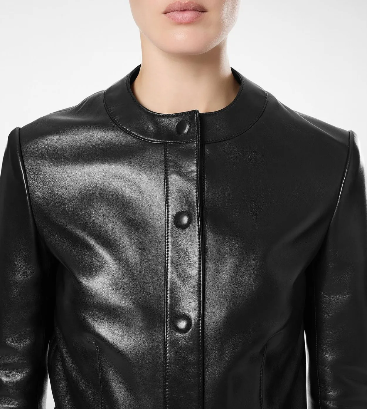 NAPPA LEATHER CARDIGAN JACKET