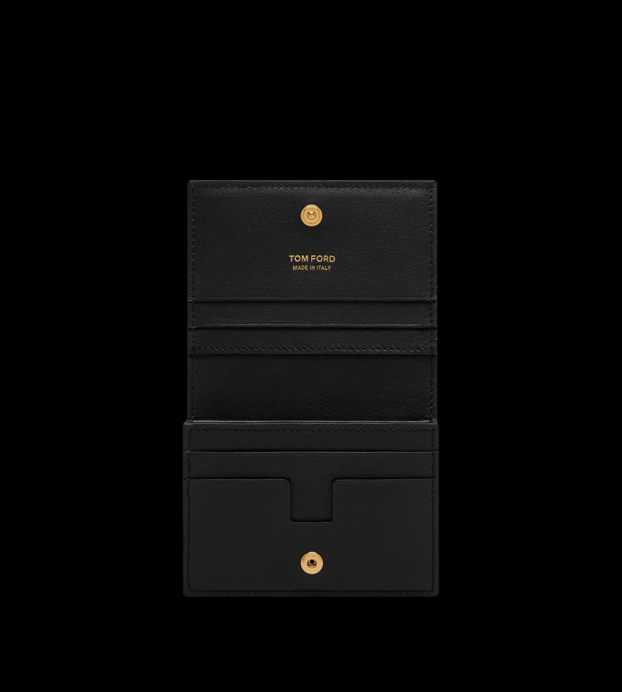 NATURAL GRAIN LEATHER PADLOCK COMPACT WALLET