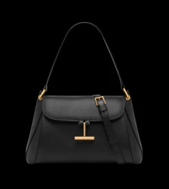 NATURAL GRAIN LEATHER TARA MEDIUM SHOULDER BAG