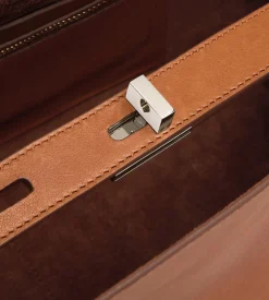 NATURAL LEATHER ECLIPSE LARGE SHOULDER BAG
