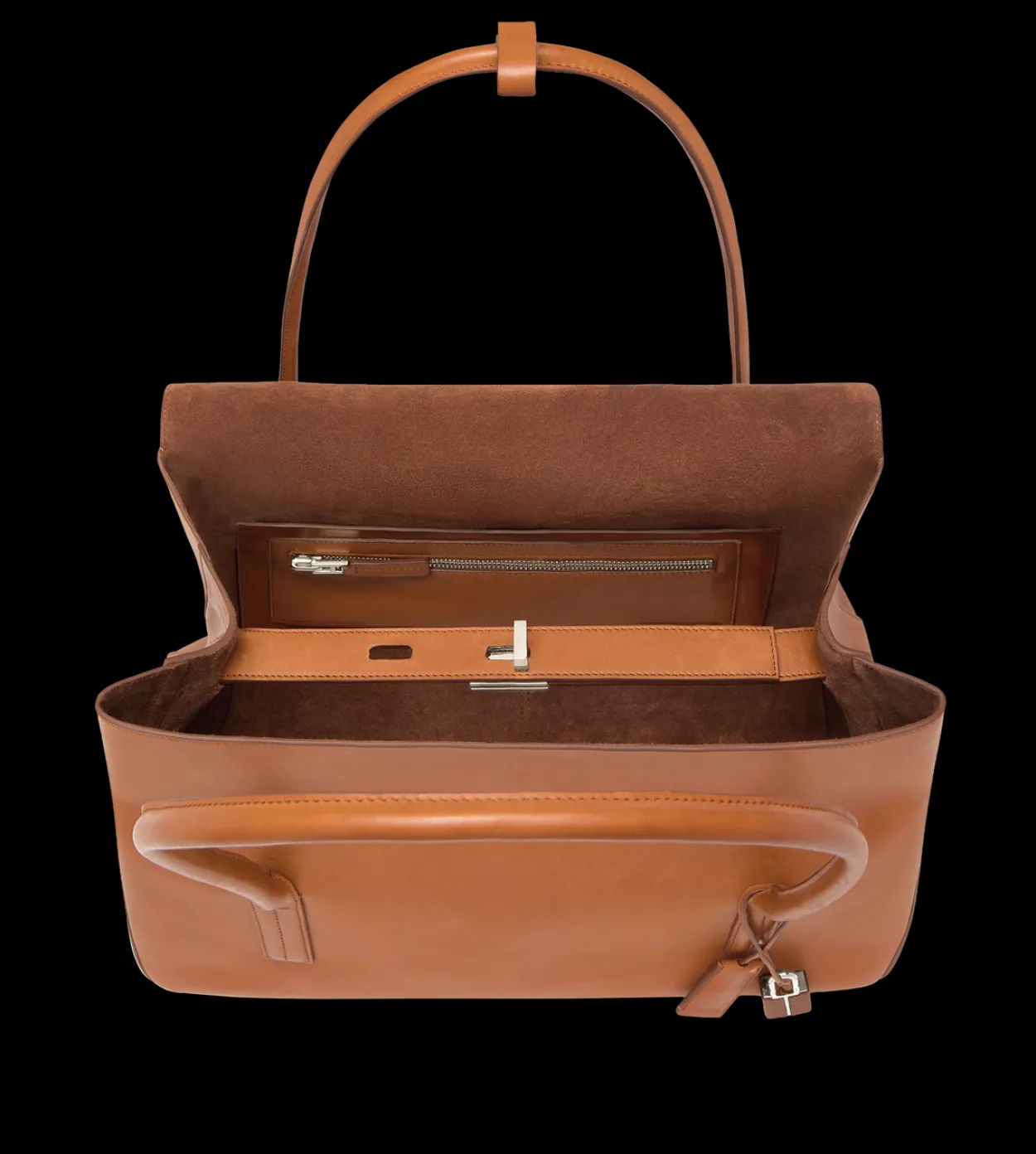 NATURAL LEATHER ECLIPSE LARGE SHOULDER BAG